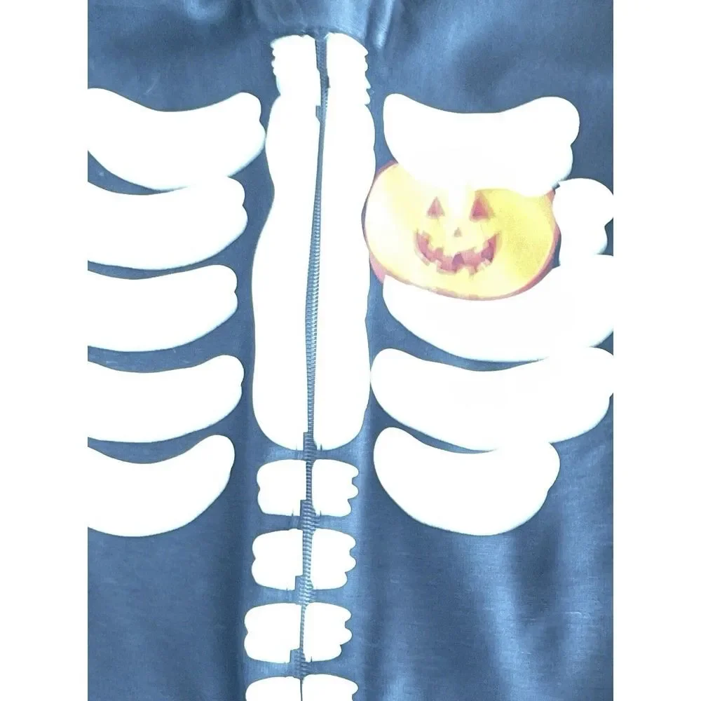 Gymboree Skeleton Body Suit‎ Halloween  Pumpkin Heart Size 2T